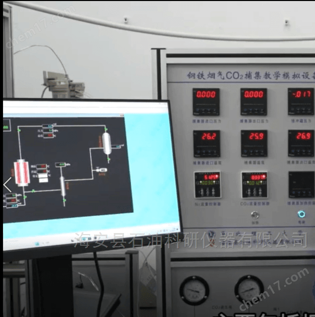 钢铁烟气CO2捕集教学模拟设备